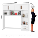 Ver imagem 5 de Modulado 4 Portas 2 Gavetas Branco - Carioca Móveis