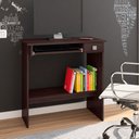 Ver imagem 2 de Mesa Escrivaninha Computador Compact 1 Gaveta Castanho - Desk Design
