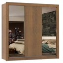 Ver imagem 3 de Guarda-roupa Casal Madesa Lyon Plus 3 Portas de Correr com Espelhos 4 Gavetas