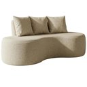 Ver imagem 1 de Sofa 2 Lugares Organico Ibiza 160 Cm Linho Cru Vazzano