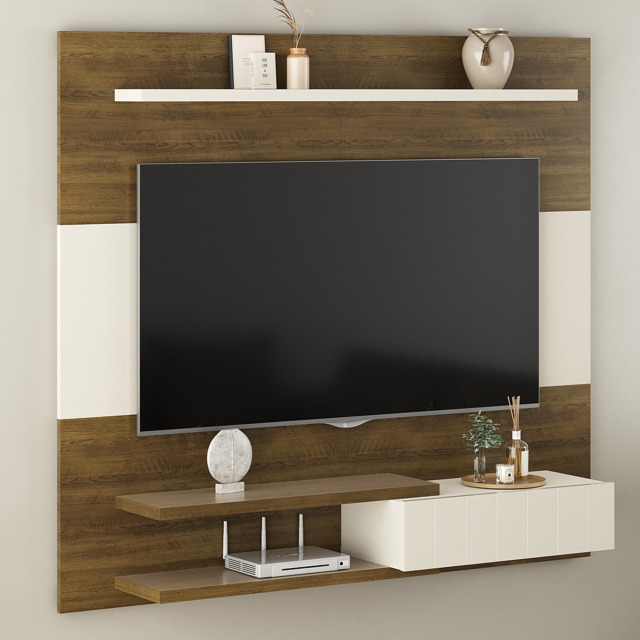 Painel para TV até 50 Polegadas 1 Porta Monza | MadeiraMadeira
