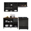Ver imagem 4 de Cozinha Modulada 3 Peças em MDF Bari Chumbo
