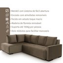Ver imagem 4 de Sofá Andros Chaise e 3 Lugares 2,73m