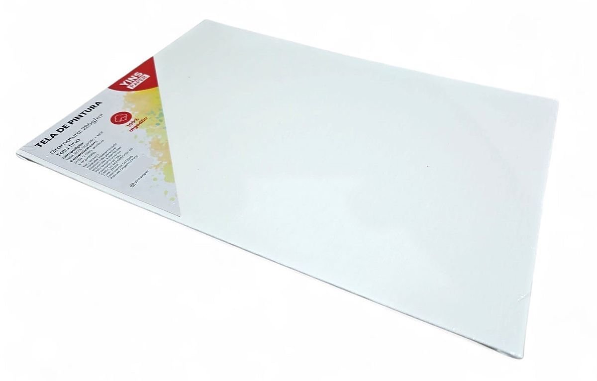 Tela de Pintura Fina 30x40 100% Algodão Pronta Qualidade | MadeiraMadeira