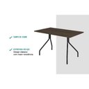 Ver mais imagens de Conjunto: Mesa de Cozinha 1556 Aço 136cm + 6 Cadeiras 1700 Prata/Freijo - Prata/Corano Cacau -