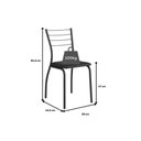 Ver imagem 2 de Conjunto: Mesa de Cozinha 1556 Aço 136cm + 6 Cadeiras 1700 Prata/Freijo - Prata/Corano Cacau -