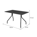 Ver imagem 3 de Conjunto: Mesa de Cozinha 1556 Aço 136cm + 6 Cadeiras 1700 Prata/Freijo - Prata/Corano Cacau -
