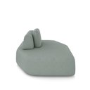 Ver imagem 5 de Sofá Ilha Dakota Chaise 168cm Modulado Encosto Almofada Solta Veludo Cinza Claro G33 - Gran Belo