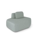 Ver imagem 2 de Sofá Ilha Dakota Chaise 168cm Modulado Encosto Almofada Solta Veludo Cinza Claro G33 - Gran Belo