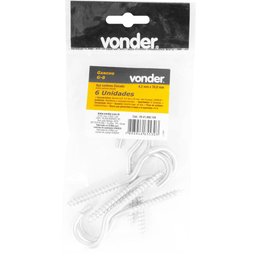 Gancho G-8 4,2x70mm com 6 Peças Vonder - 2