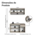 Ver imagem 5 de Armário de Cozinha Compacta 120 Cm Suspensa Crema Nice Madesa 03