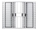 Ver imagem 1 de Veneziana 6 Folhas Aluminio Branco C/grade 1,00x100