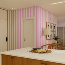 Ver imagem 3 de Kit 4 Papéis de Parede Adesivo Decorativo Listrado Aquarela