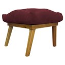 Ver imagem 1 de Puff Decorativo Retangular para Sala Penteadeira Marty Linho