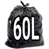 Saco de Lixo 50 Litros Preto 100un Resistentes - 1