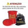 Saco de Lixo 50 Litros Preto 100un Resistentes - 3
