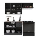 Ver imagem 4 de Cozinha Modulada 3 Peças em MDF Bari Chumbo