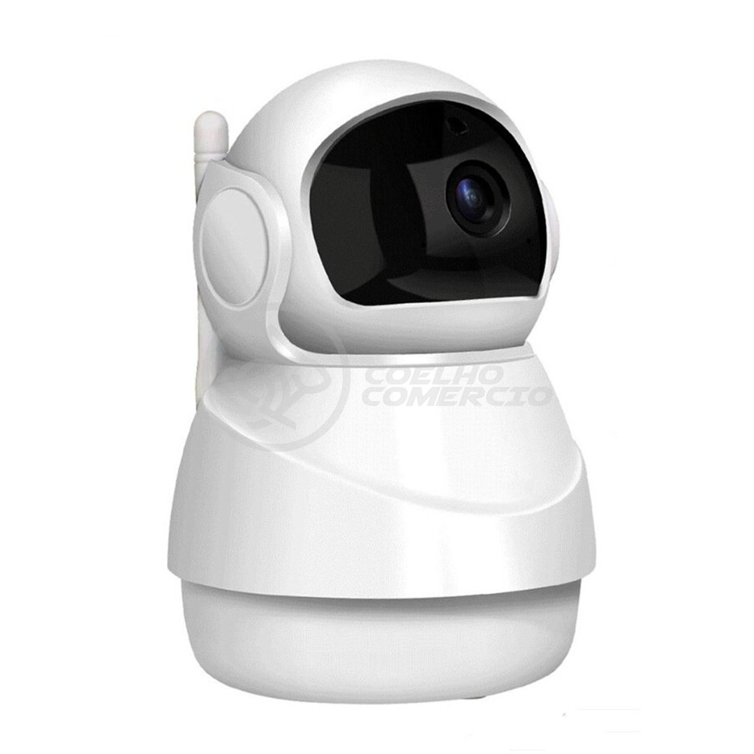 Câmera Ip C360 de Segurança Wifi 2 Antenas Robô Hd 1080p sem Fio Jortan Áudio Visão Noturna - 8166xp - 2