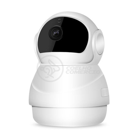 Câmera Ip C360 de Segurança Wifi 2 Antenas Robô Hd 1080p sem Fio Jortan Áudio Visão Noturna - 8166xp