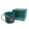 Caneca TOM 350ML Mario e Luigi Verde 10024241 Xícara Porcelana Personagem Gamer Bebidas Quentes - 1