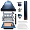 Ver imagem 1 de Kit Coifa 90x60 Gourmet Grill Flutuante Inox 1 Tubo Espetos