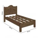 Ver imagem 2 de Cama Solteiro Siena 100% Mdf com Sarrafo em Madeira Carmolar Mocaccino