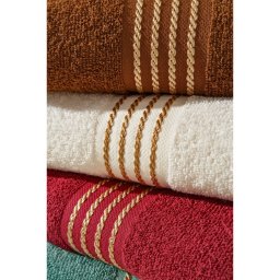 Kit 5 Toalhas Rosto Macia Quasar Premium - 410 G/m² - 48cm X 70cm - 3