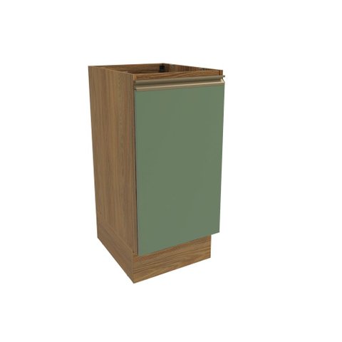 Balcão Celeste Kappesberg 100% Mdf 1 Porta Nogueira/verde 40cm