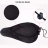 Capa Para Banco Bicicleta Gel Bike Selim Anatômica Ajustavel:Preto - 4