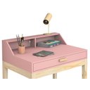 Ver imagem 3 de Escrivaninha Infantil com Cadeirinha Sued Mesinha com Gaveta Mdf para Estudo Rosa para Quarto Menina
