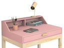 Ver imagem 4 de Escrivaninha Infantil com Cadeirinha Sued Mesinha com Gaveta MDF para Estudo Rosa para Quarto Menina