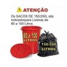 Saco de Lixo 200 Litros Preto Super Reforçado Preto - 2