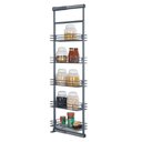 Ver imagem 1 de Coluna Deslizante Aramada Cinza Masutti 5 Cestos Organizadores 25x47x175cm Cozinha