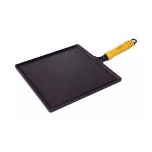 Bifeteira Quadrada Lisa com Cabo25x25cm