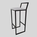 Ver imagem 5 de Jogo 4 Banqueta Alta Balcão Bistrô Preta Confort Ind Assento Estofado Don Castro Decor