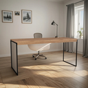 Ver imagem 1 de Mesa para Computador Escritório Pé de Ferro Diretor 120cm - Freijo
