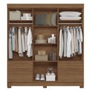Ver imagem 3 de Guarda-roupa Casal Curitiba 8 Portas 4 Gavetas Jatoba - Santos Andirá