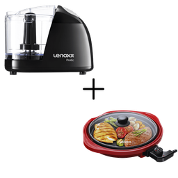 Kit Mini Processador Pmp431 e Grill Multifuncional Pgr159 220v Lenoxx - 1