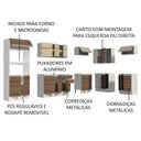 Ver imagem 5 de Armário de Cozinha Completa de Canto 100% MDF 448cm Branco/Rustic/Crema Smart Madesa 01