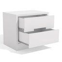 Ver imagem 5 de Mesa de Cabeceira 2 Gavetas 54 Cm S822 Kappesberg Branco