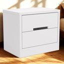 Ver imagem 6 de Mesa de Cabeceira 2 Gavetas 54 Cm S822 Kappesberg Branco
