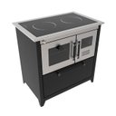 Ver imagem 1 de Fogão A Lenha Supreme Glass Hidro HFS2LE N2 Lado Esquerdo Preto E Prata