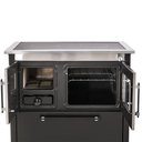 Ver imagem 4 de Fogão A Lenha Supreme Glass Hidro HFS2LE N2 Lado Esquerdo Preto E Prata