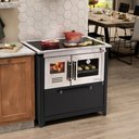 Ver imagem 6 de Fogão A Lenha Supreme Glass Hidro HFS2LE N2 Lado Esquerdo Preto E Prata