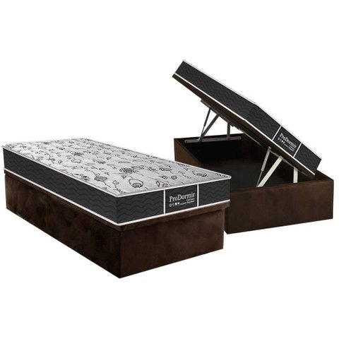 Cama Box Baú Solteiro: Colchão Molas Masterpocket Ensacadas Probel Prolastic Prodormir Sleep +