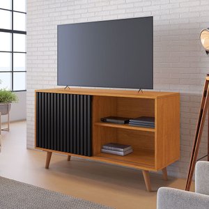 Rack para Tv até 43 Polegadas Carinho Jcm Móveis Cinamomo/preto