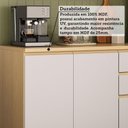 Ver imagem 4 de Cozinha Compacta Cristaleira 8 Portas 2 Gavetas MDF 190cm Cinza Aura