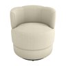 Poltrona Decorativa Giratória Base de Ferro Marselha Boucle Bege Matrix - 2
