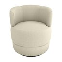Ver imagem 2 de Poltrona Decorativa Giratória Base de Ferro Marselha Boucle Bege Matrix