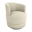 Ver imagem 1 de Poltrona Decorativa Giratória Base de Ferro Marselha Boucle Bege Matrix